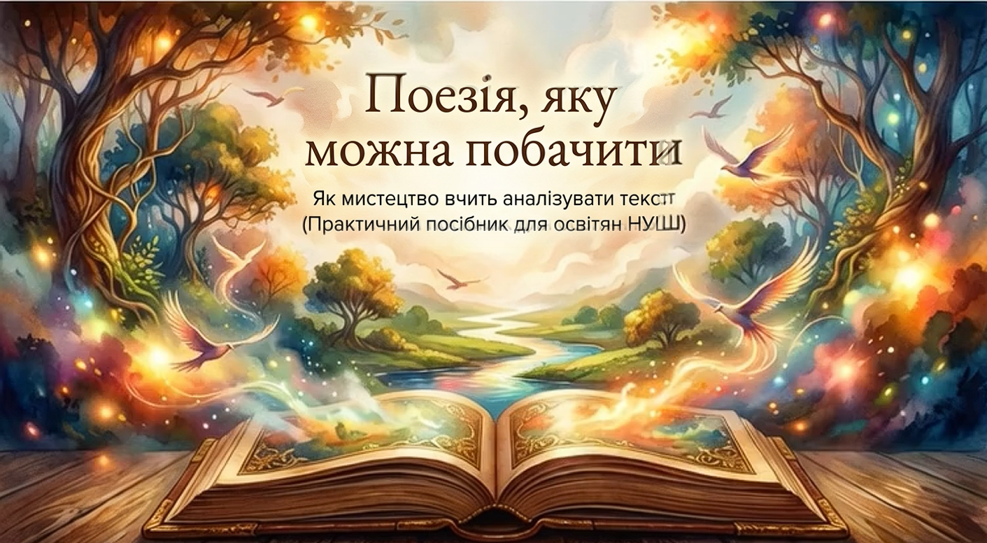 Виступ  «Поезія, яку можна побачити: як мистецтво вчить аналізувати вірш» — Українська література