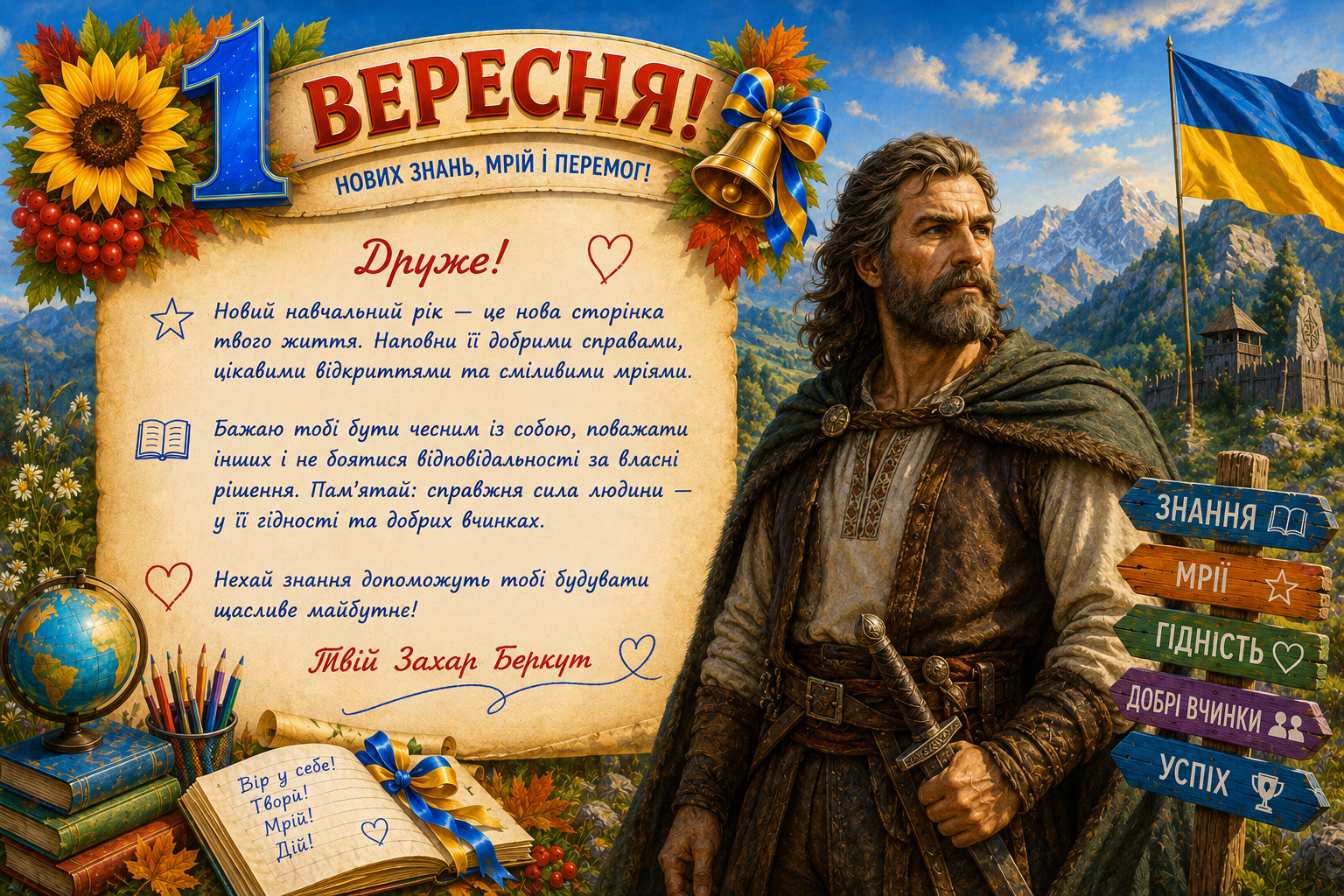 «Побажання від літературних героїв» — Українська література 5 клас, 6 клас, 7 клас, 8 клас, 9 клас, 10 клас, 11 клас — фото 2