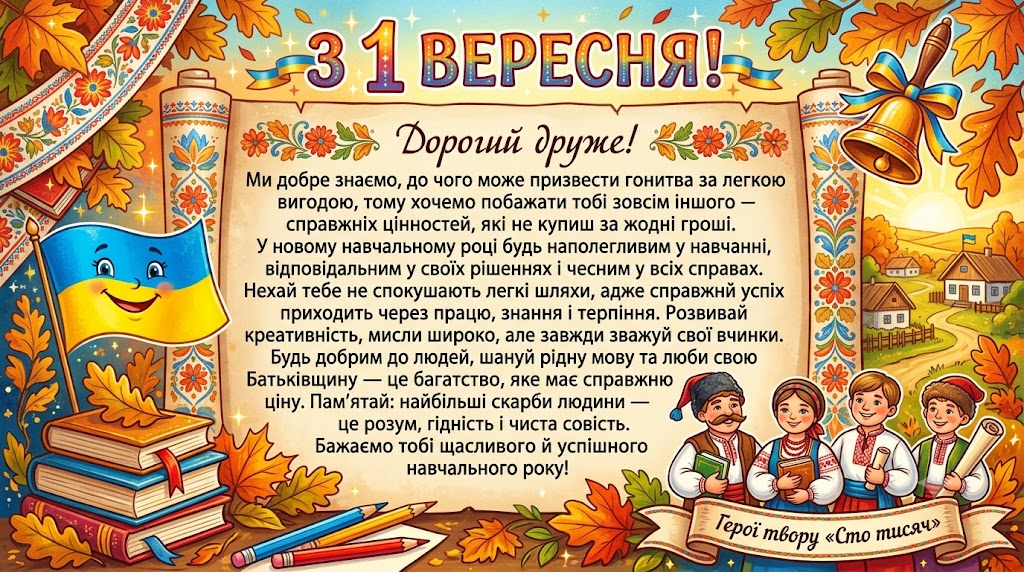 «Побажання від літературних героїв» — Українська література 5 клас, 6 клас, 7 клас, 8 клас, 9 клас, 10 клас, 11 клас — фото 6
